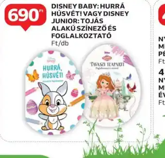 Auchan Disney Baby: Hurrá Húsvéti vagy Disney Junior: Tojás alakú színező és foglalkoztat ajánlat