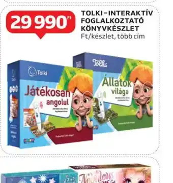 Auchan Tolki Interaktív Foglalkoztat Könyvkészlet ajánlat