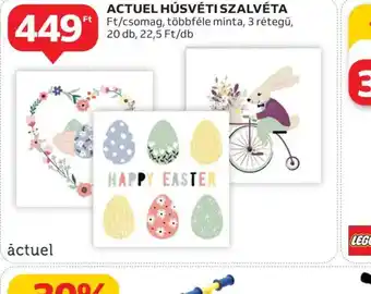 Auchan Actuel Húsvéti Szalvéta ajánlat