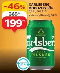 Auchan Carlsberg dobozos sör ajánlat