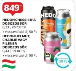 Auchan Hedon chessie ipa stb. Dobozos sör ajánlat