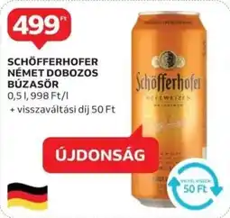 Auchan Schöfferhofer német dobozos búzasör ajánlat