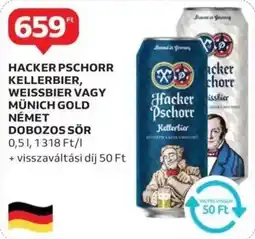 Auchan Hacker pschorr kellerbier stb. dobozos sör ajánlat