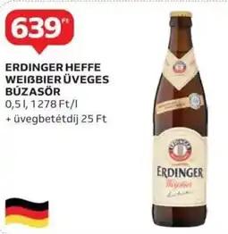 Auchan Erdinger heffe weibbier üveges búzasör ajánlat