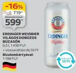 Auchan Erdinger weißbier világos dobozos búzasör ajánlat