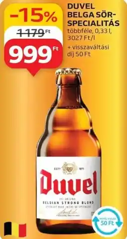 Auchan Duvel belga sör- specialitás ajánlat