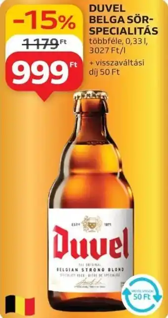 Auchan Duvel belga sör- specialitás ajánlat