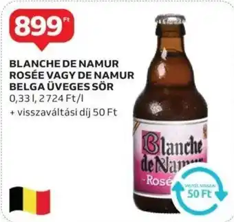 Auchan Blanche de namur rosée vagy de namur belga üveges sör ajánlat