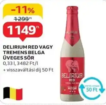 Auchan Delirium red vagy tremens belga üveges sör ajánlat