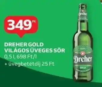 Auchan Dreher gold világos üveges sör ajánlat