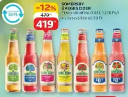 Auchan Somersby üveges cider ajánlat