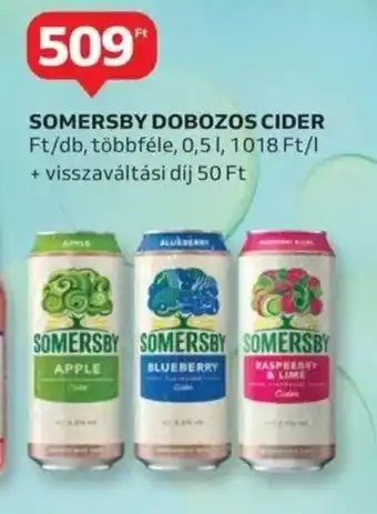 Auchan Somersby dobozos cider ajánlat