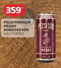 Auchan Pécsi prémium meggy dobozos sör ajánlat