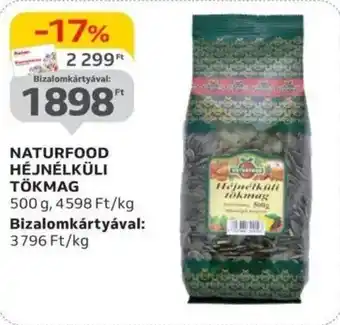 Auchan Naturfood héjnélküli tökmag ajánlat