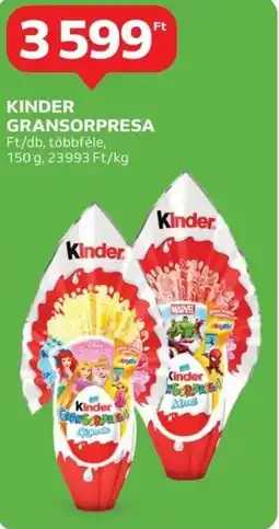 Auchan Kinder gransorpresa ajánlat