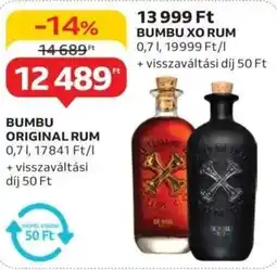 Auchan Bumbu original rum ajánlat