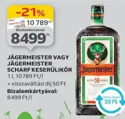 Auchan Jägermeister vagy jägermeister scharf keserűlikőr ajánlat