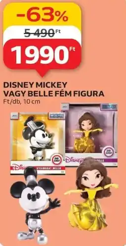 Auchan Disney mickey vagy belle fém figura ajánlat