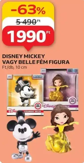 Auchan Disney mickey vagy belle fém figura ajánlat