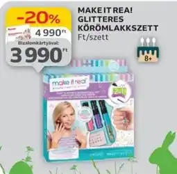 Auchan Make it rea! Glitteres körömlakkszett ajánlat