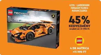 Auchan Lamborghini huracán tecnica narancssárga ajánlat