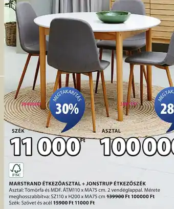 JYSK Marstrand étkezőasztal ajánlat