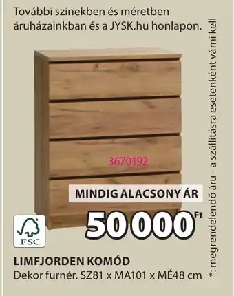 JYSK Limfjorden komód ajánlat