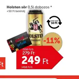 PRIVÁT Holsten sör 0,5l dobozos ajánlat