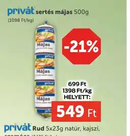 PRIVÁT Privat Sertés Májas ajánlat