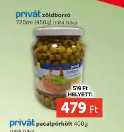 PRIVÁT Privat Zöldbors ajánlat