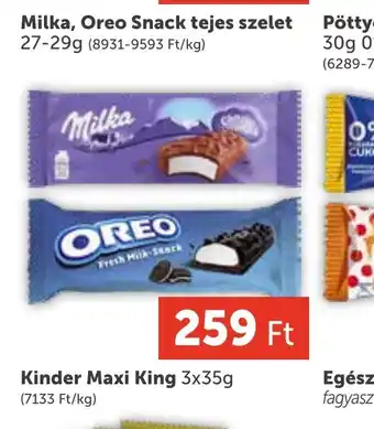 PRIVÁT Milka, Oreo Snack tejes szelet ajánlat