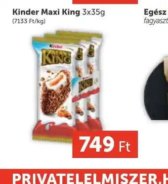 PRIVÁT Kinder Maxi King 3x35g ajánlat