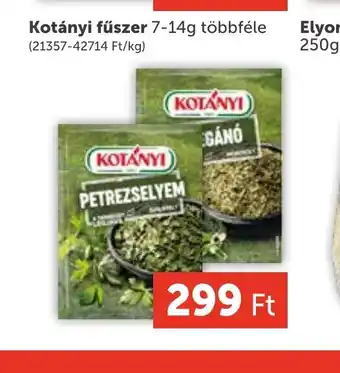 PRIVÁT Kotányi fűszer 7-14g többféle ajánlat