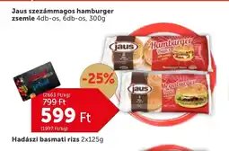 PRIVÁT Jaus szezámmagos hamburger ajánlat