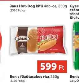 PRIVÁT Jaus Hot-Dog kifli ajánlat