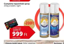 PRIVÁT Completa tejszínhab spray ajánlat