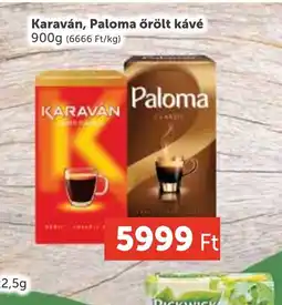 PRIVÁT Karaván, Paloma őrölt kávé ajánlat