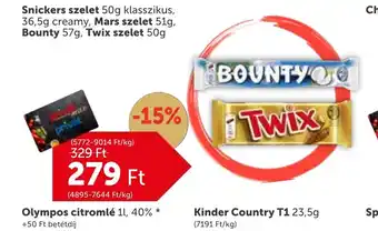 PRIVÁT Bounty, Twix szelet ajánlat