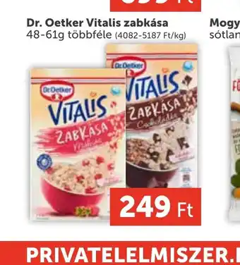 PRIVÁT Dr. Oetker Vitalis zabkása ajánlat