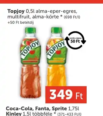 PRIVÁT TopJoy 0,5l alma-eper-egres, multifruit, alma-körte ajánlat