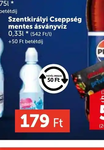 PRIVÁT Szentkirályi Cseppseg mentes ásványvíz ajánlat