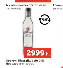 PRIVÁT Nicolaus vodka ajánlat