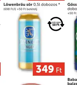 PRIVÁT Löwenbräu sör 0,5l dobozos ajánlat