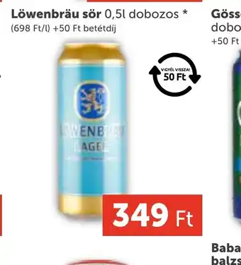 PRIVÁT Löwenbräu sör 0,5l dobozos ajánlat