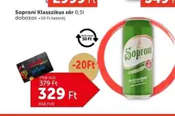 PRIVÁT Soproni Klasszikus sör ajánlat