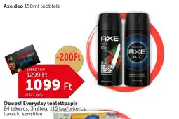 PRIVÁT Axe deo 150ml többféle ajánlat