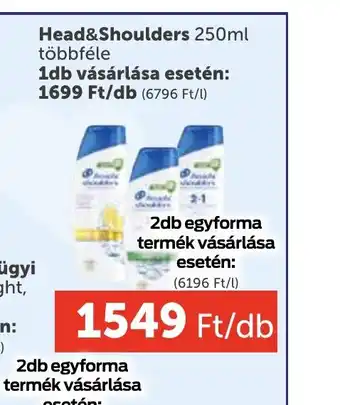 PRIVÁT Head & Shoulders 250ml ajánlat