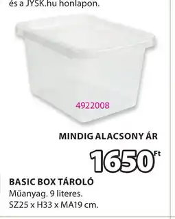 JYSK Basic box tároló ajánlat