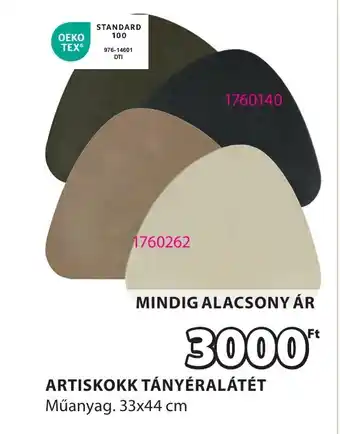 JYSK Artiskokk tányéralátét ajánlat