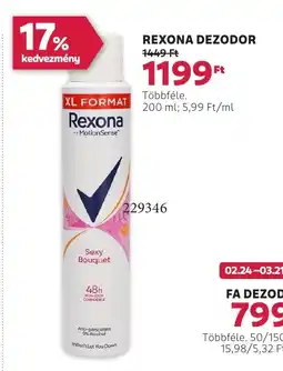 Rossmann Rexona dezodor ajánlat